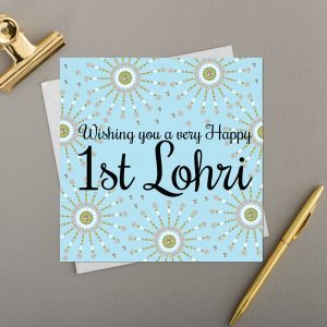 x6 FOR HIM 1ST LOHRI CARD | FIREWORKS |