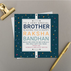 x6 Brother Humour Sign | from worlds best sister