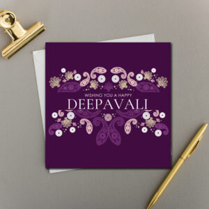 X6 WISHING YOU A HAPPY DEEPAVALI | PURPLE PAISLEY