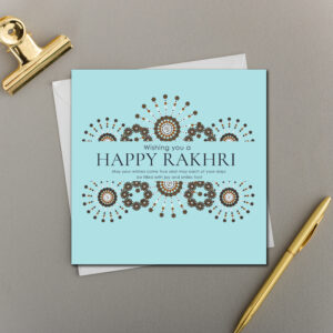 x6 Happy Rakhri | Blue Fireworks
