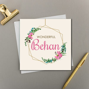 x6 WONDERFUL BEHAN | BRIGHT FLORAL HEXAGON COLLECTION