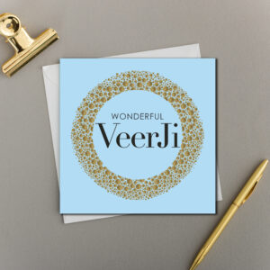 x6 WONDERFUL VEER JI | GLITTER WREATH | IDEAL FOR RAKHI AND BIRTHDAYS