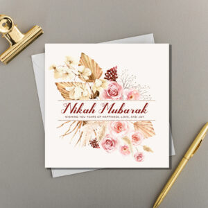 X6 Nikah Floral Watercolour Wash