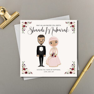 x6 Shaadi Mubarak The Bubbaloo's Couple Illustration